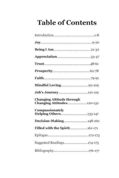 Living Spirit’s Guidebook for Spiritual Growth, A Program for Spiritual Transformation, Jef Bartow and Tanya Bartow, Table of Contents